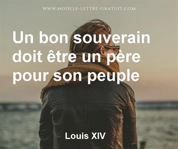 Citation de Louis XIV