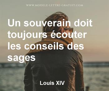 Citation de Louis XIV