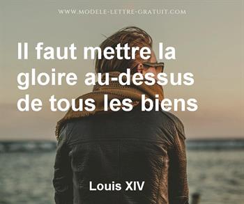 Citation de Louis XIV