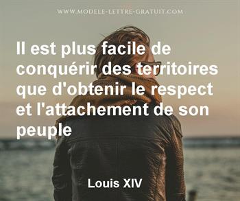 Citation de Louis XIV