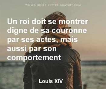 Citation de Louis XIV