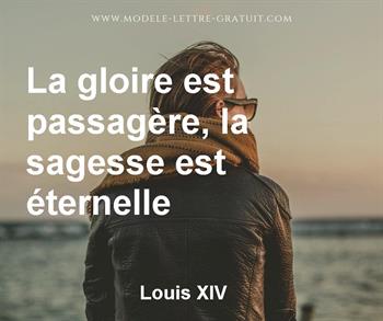 Citation de Louis XIV