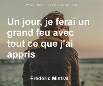 Citation de Frédéric Mistral