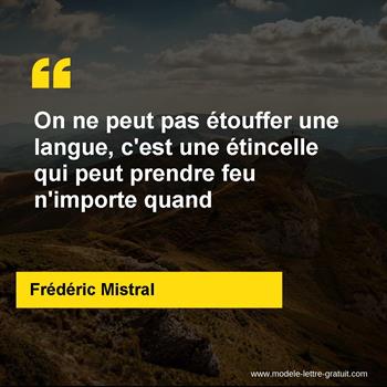 Citation de Frédéric Mistral