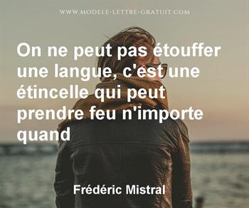 Citation de Frédéric Mistral