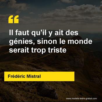 Citation de Frédéric Mistral