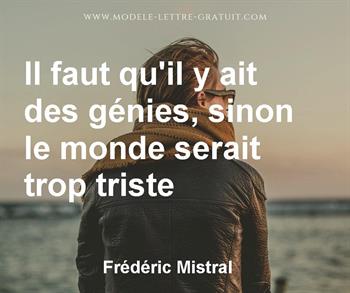 Citation de Frédéric Mistral