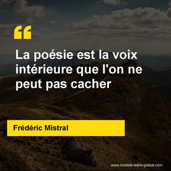 Citation de Frédéric Mistral