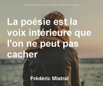 Citation de Frédéric Mistral