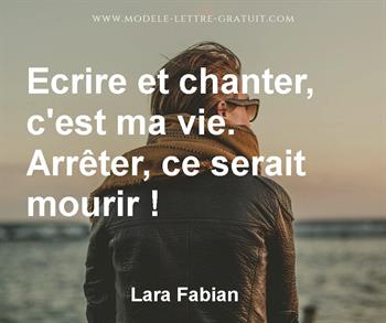 Citation de Lara Fabian