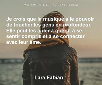 Citation de Lara Fabian