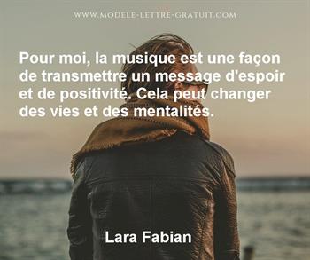 Citation de Lara Fabian