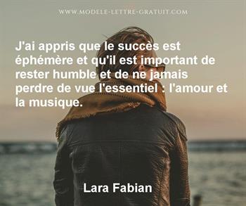 Citation de Lara Fabian