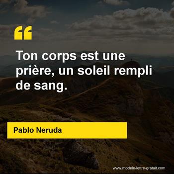 Citation de Pablo Neruda