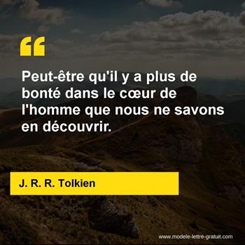 Citation de J. R. R. Tolkien