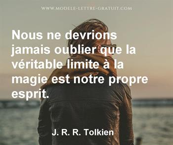 Citation de J. R. R. Tolkien