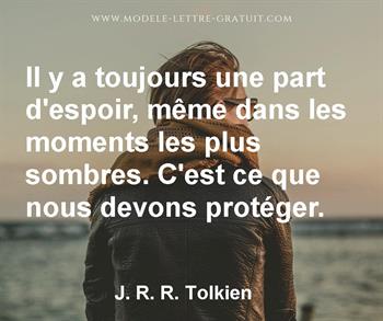 Citation de J. R. R. Tolkien