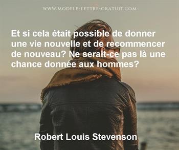 Citation de Robert Louis Stevenson