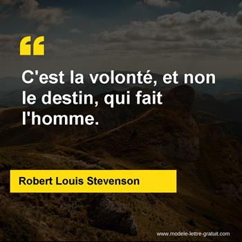 Citation de Robert Louis Stevenson