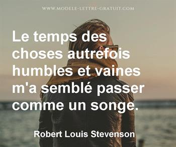 Citation de Robert Louis Stevenson