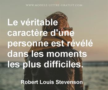 Citation de Robert Louis Stevenson