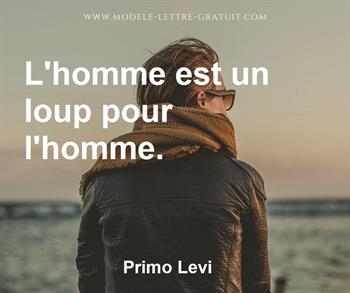 Citation de Primo Levi