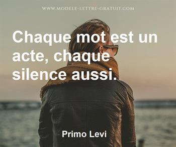 Citation de Primo Levi