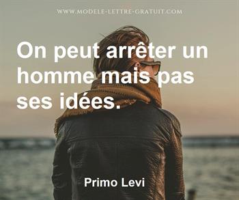 Citation de Primo Levi