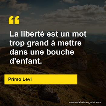 Citation de Primo Levi