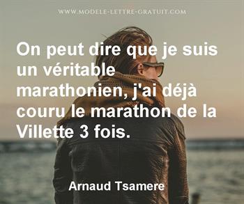 Citation de Arnaud Tsamere