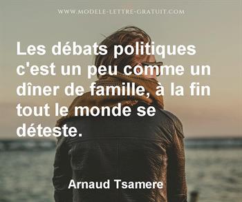 Citation de Arnaud Tsamere