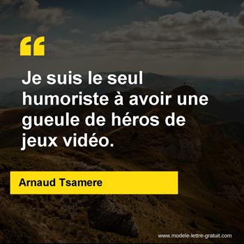 Citation de Arnaud Tsamere