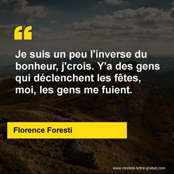 Citation de Florence Foresti