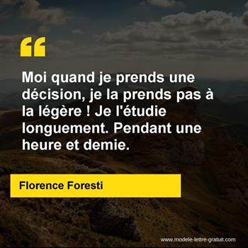 Citation de Florence Foresti