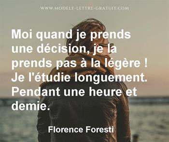 Citation de Florence Foresti