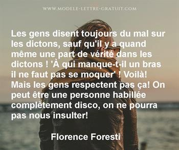 Citation de Florence Foresti