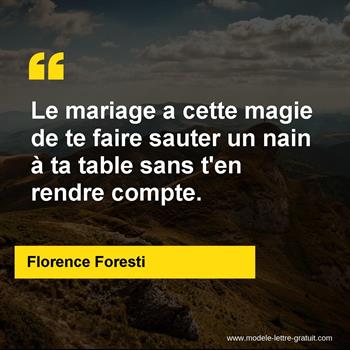 Citation de Florence Foresti