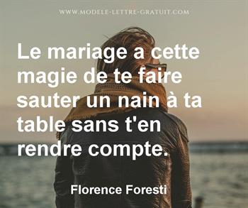 Citation de Florence Foresti