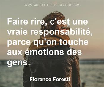 Citation de Florence Foresti