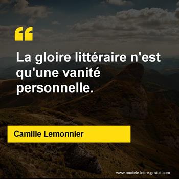 Citation de Camille Lemonnier