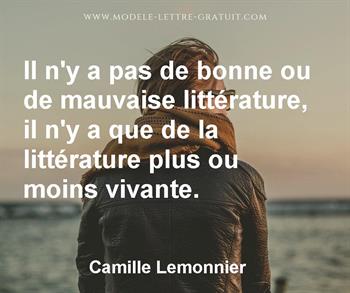 Citation de Camille Lemonnier