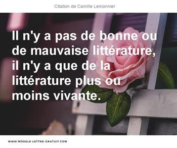 Citations Camille Lemonnier