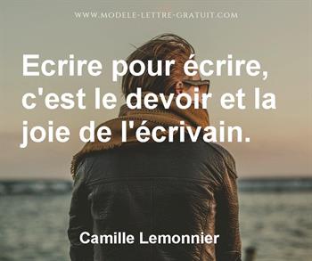 Citation de Camille Lemonnier