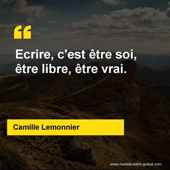 Citation de Camille Lemonnier