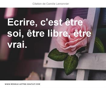 Citations Camille Lemonnier