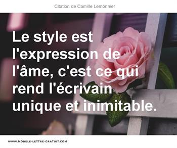 Citations Camille Lemonnier