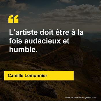 Citation de Camille Lemonnier