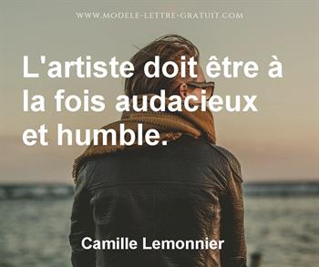 Citation de Camille Lemonnier