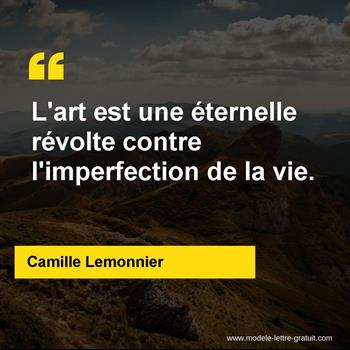 Citation de Camille Lemonnier