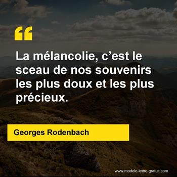 Citation de Georges Rodenbach